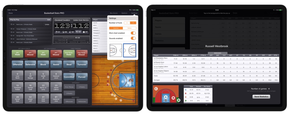 Basketball Stats PRO